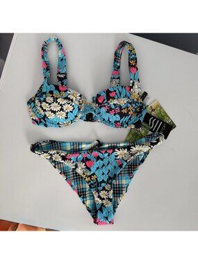 Vetchy Laguna Floral Blossom Bikini 2pc Miramar Top & Mayan Bottom